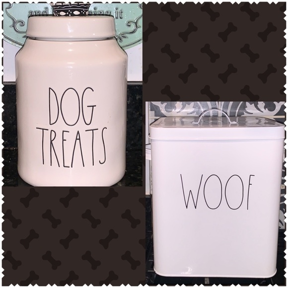 Rae Dunn Dog Rae Dunn Dog Treat Jar 2food Canister With Lid Scoop